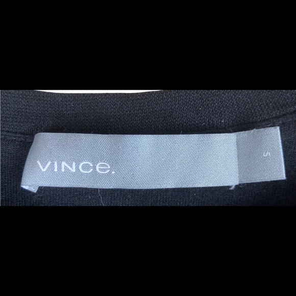 Vince. Side-Tie Cotton Dress Navy Blue Size S - Picture 8 of 8